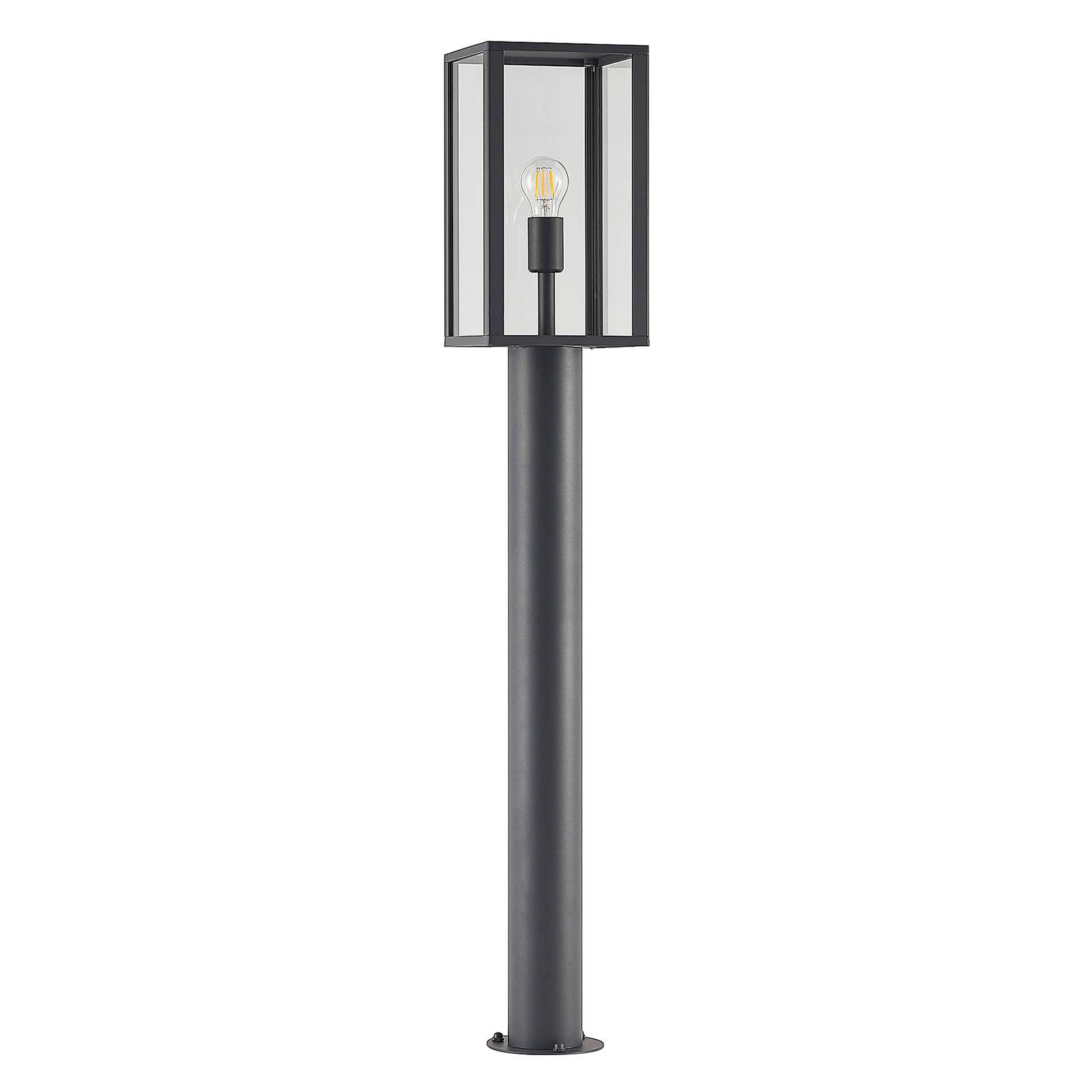 Lindby Pathway Light - Outdoor Bollard / Path Light - dimmable - Modern - Silver