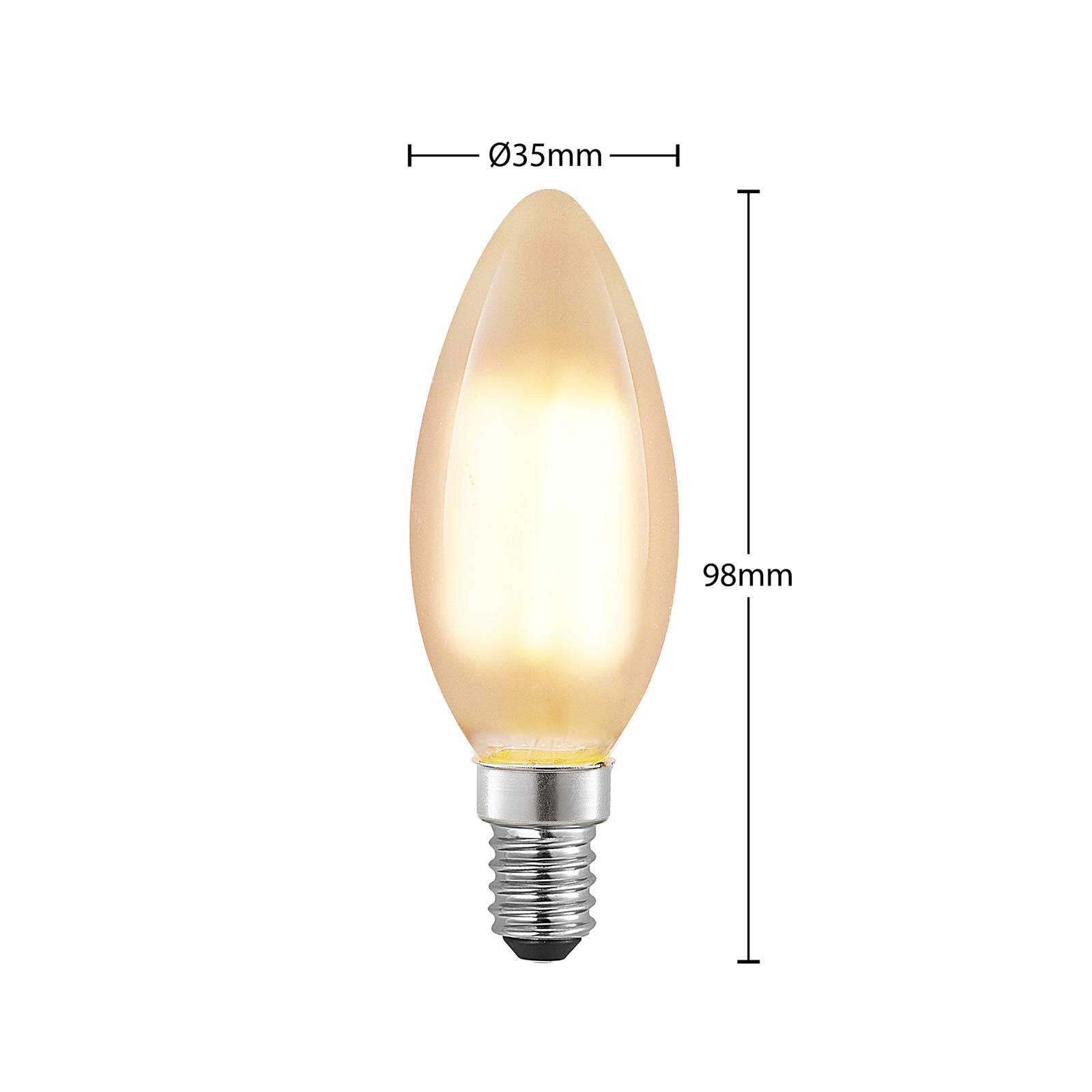Arcchio Ampoule LED E14 4 W 2 700 K bougie, dimmable, mate