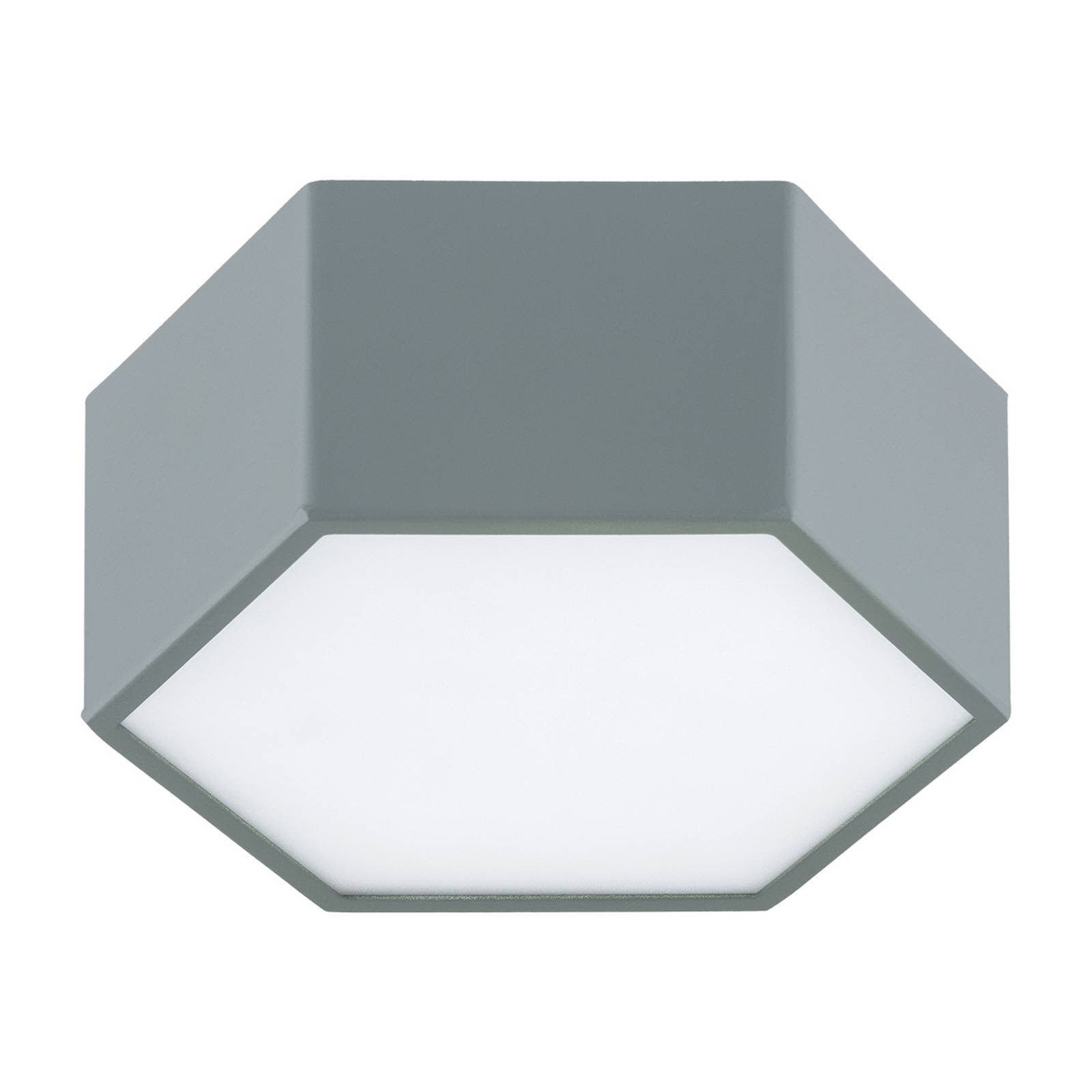 LED-Deckenleuchte Libre, salbeigrün, Stahl, 3.000 K
