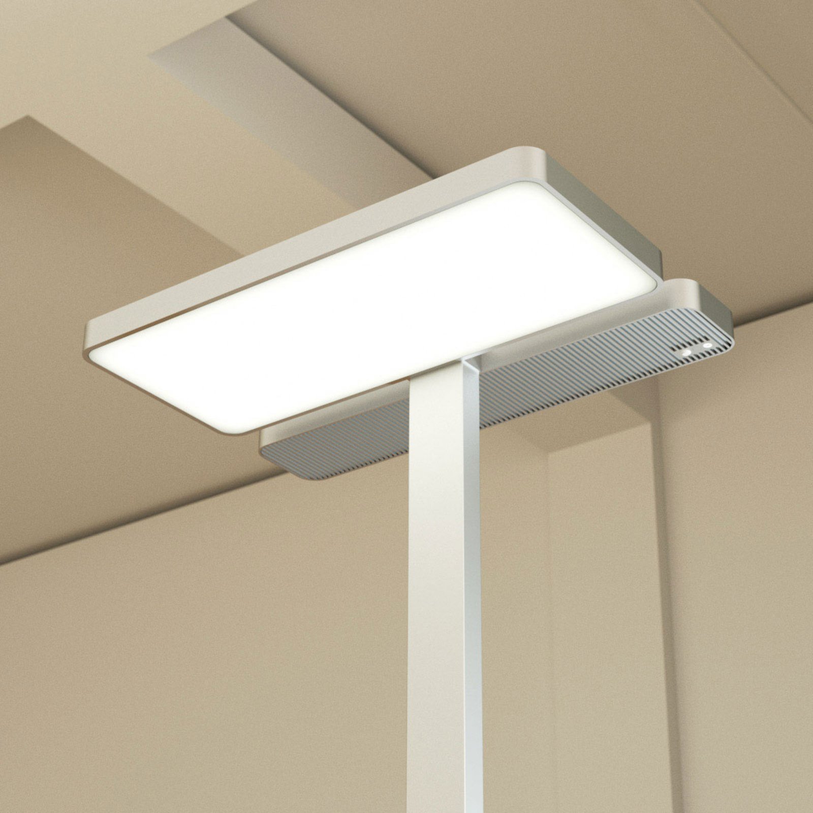 Aila Gulvlampe Silver/White - Arcchio