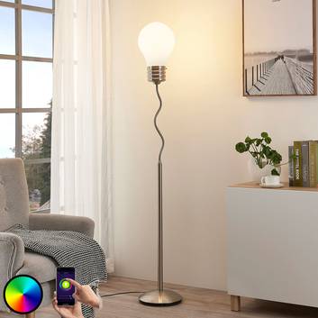 Lindby Smart RGB-LED-golvlampa Mena