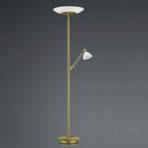 LED álló világítás Findus, két izzó antik sárgaréz