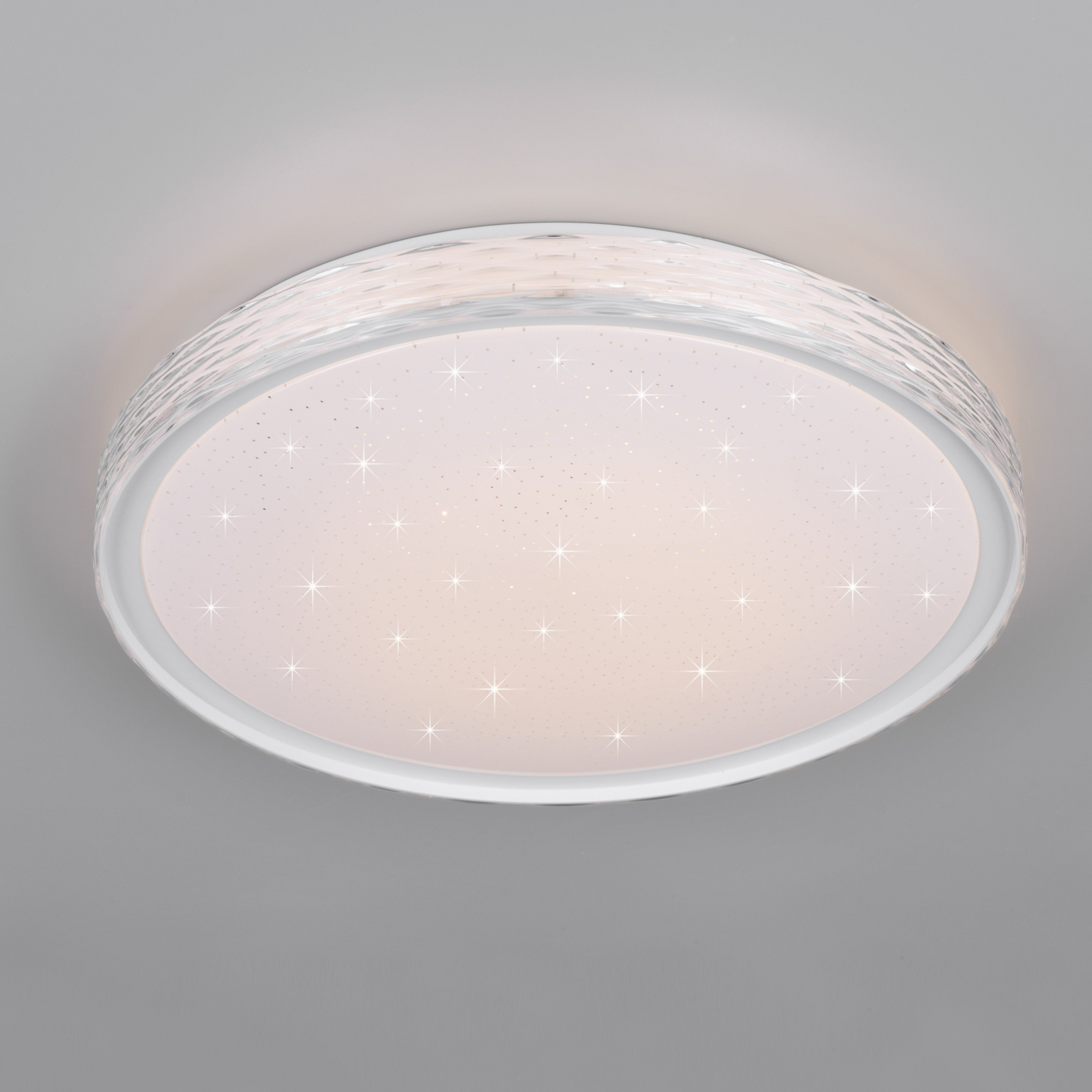 LED-laevalgusti Varda, valge, Ø 39 cm, kaugjuhtimispult