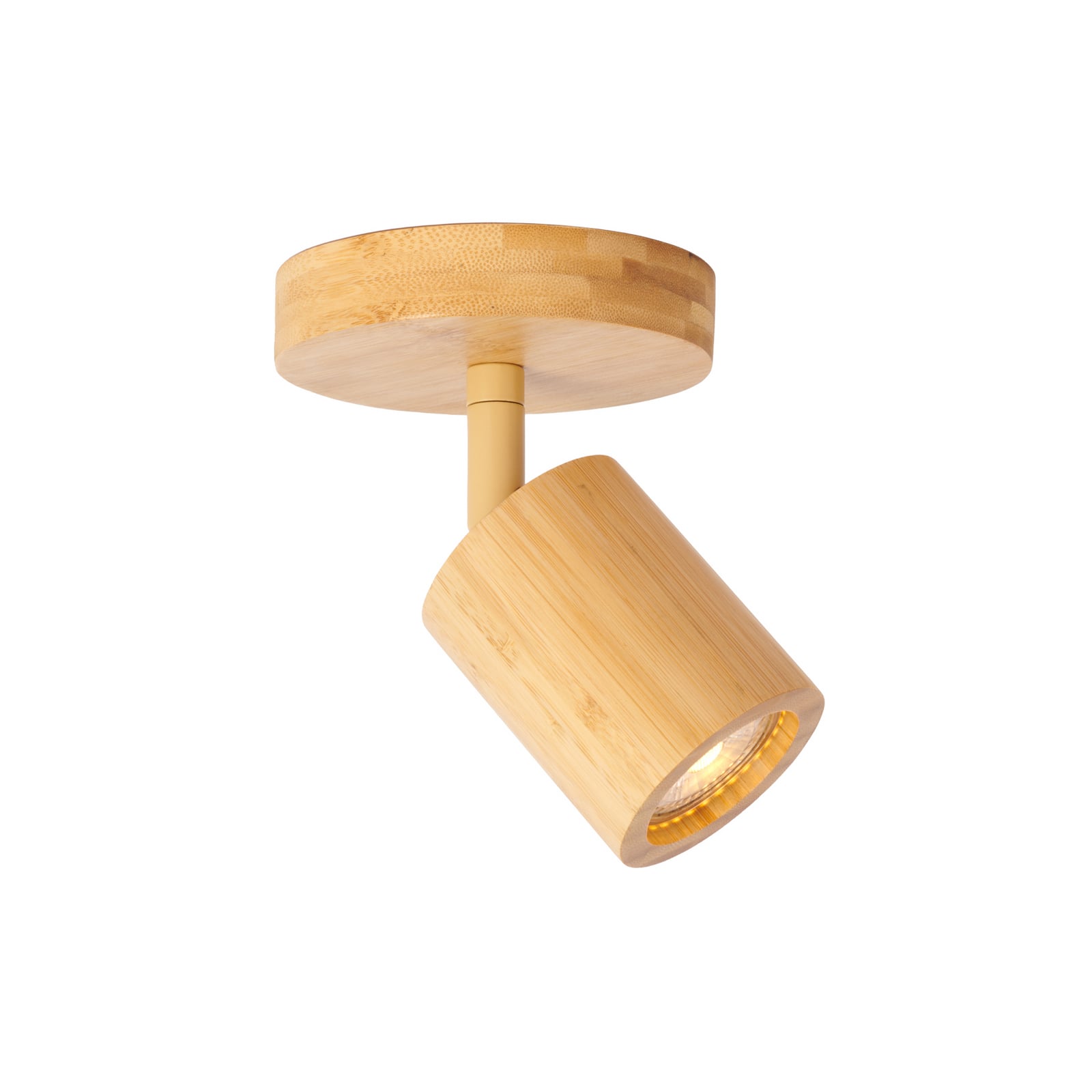 GOOD & MOJO stropní bodové světlo Java, 1-flg., přírodní, bambus