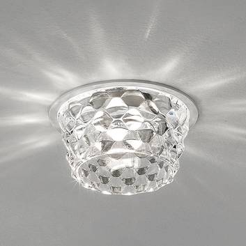 Glass LED recessed ceiling light Fedora clear