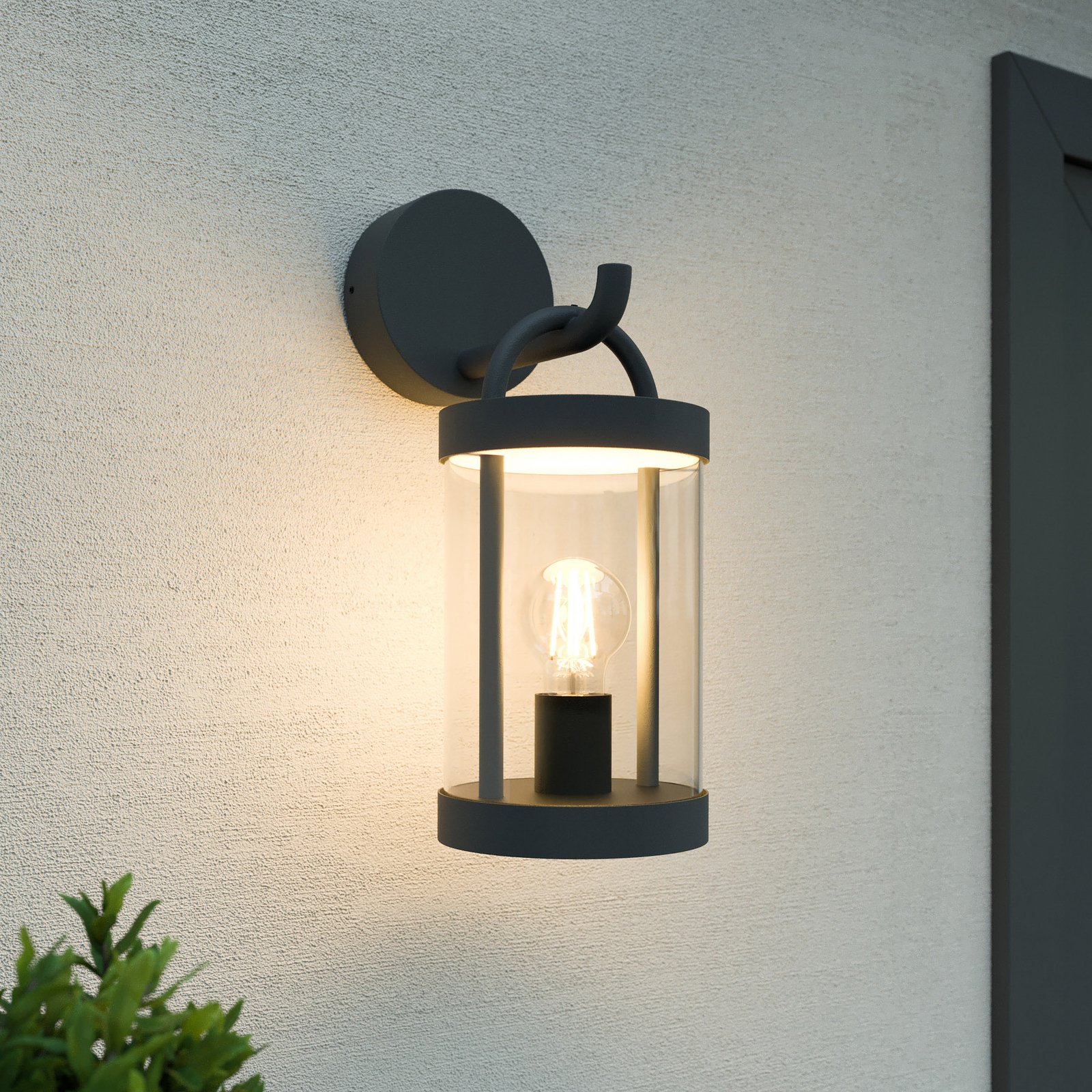 Cassian Candeeiro de Parede Exterior IP54 Dark Grey - Lucande