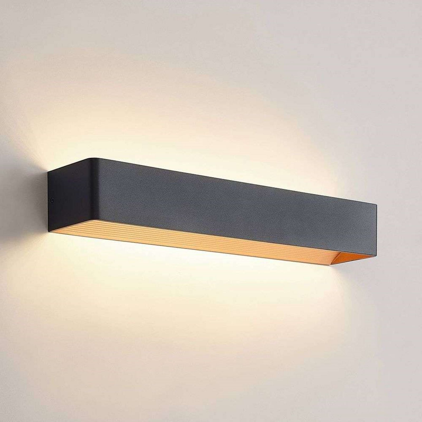 Karam LED Candeeiro de Parede W53 Black/Gold - Arcchio