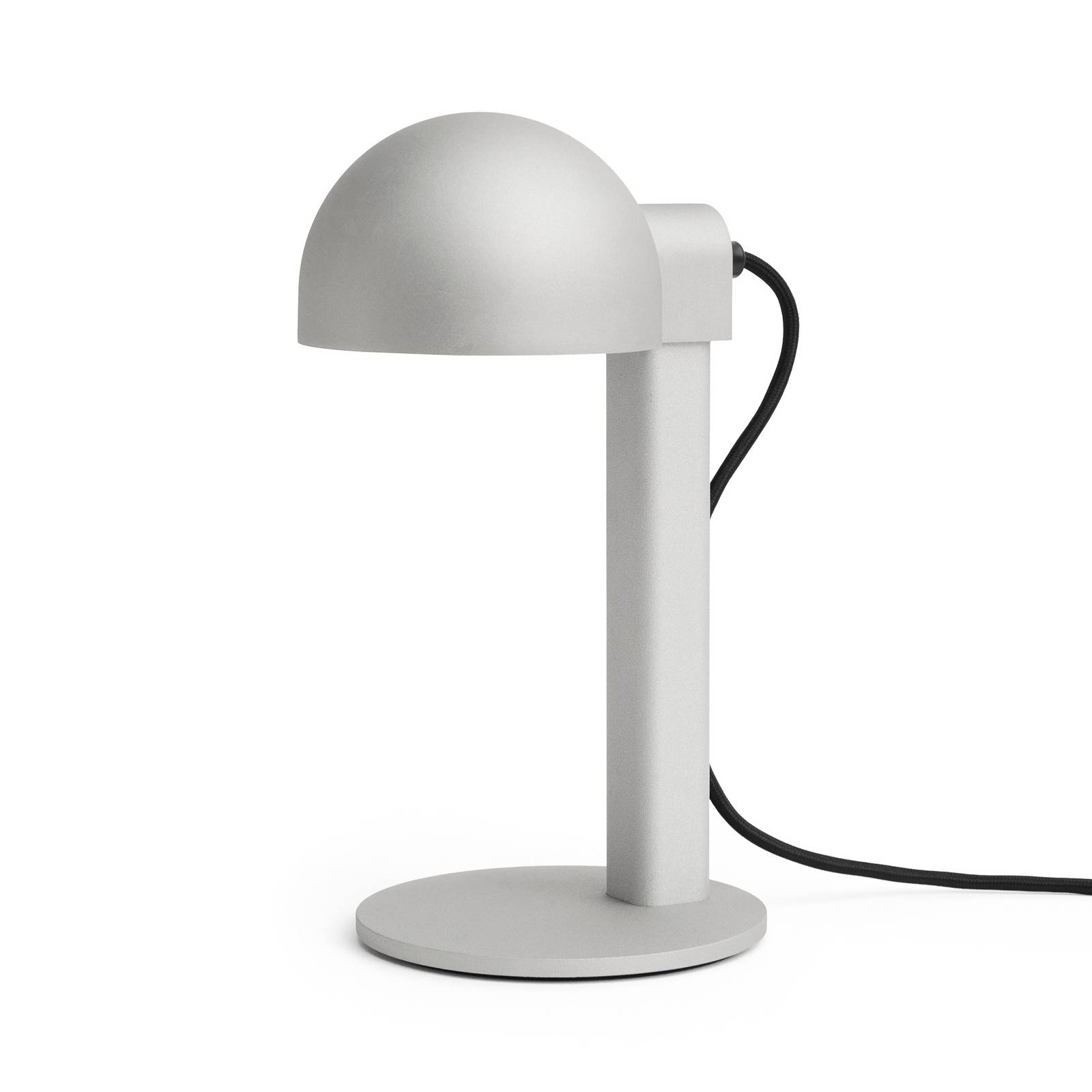 HAY Tischlampe Posto, silber/grau, Höhe 28 cm, E14, Alu
