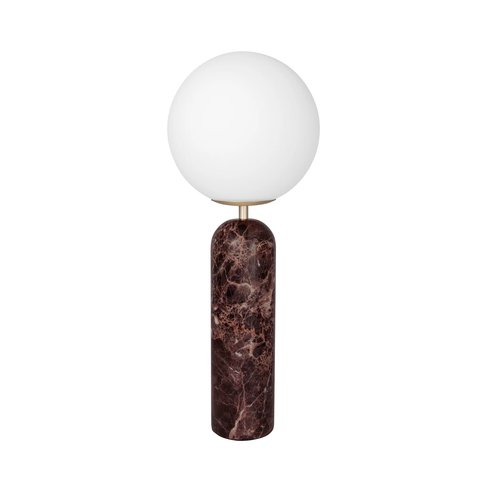 Globen Lighting Torrano stolna lampa, crvena, visina 53 cm, mramor