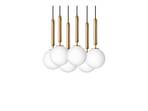 Miira 6 Candelabru Brass/Opal White - Nuura