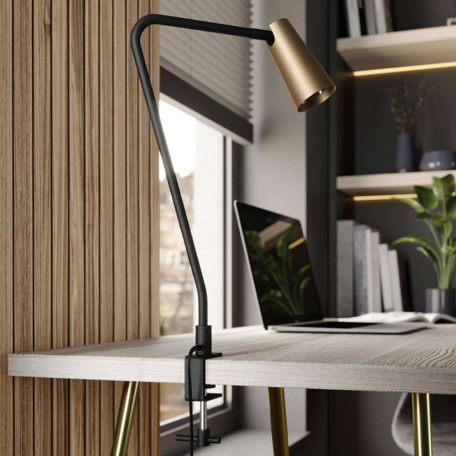 Angelina Klypelampe Brass/Black - Lucande
