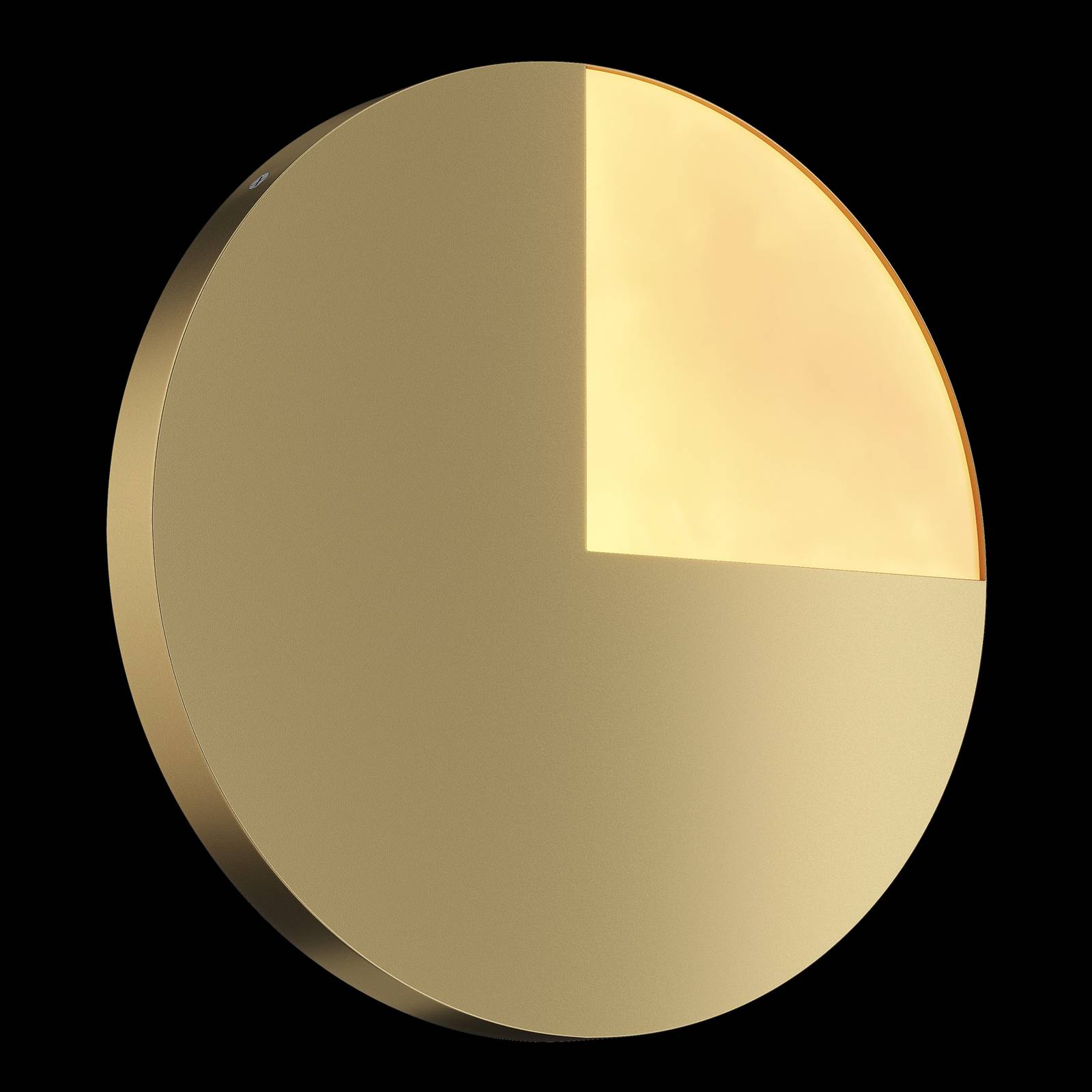 Levně Nástěnné svítidlo Maytoni Jupiter LED, zlatá barva, Ø 38,1 cm