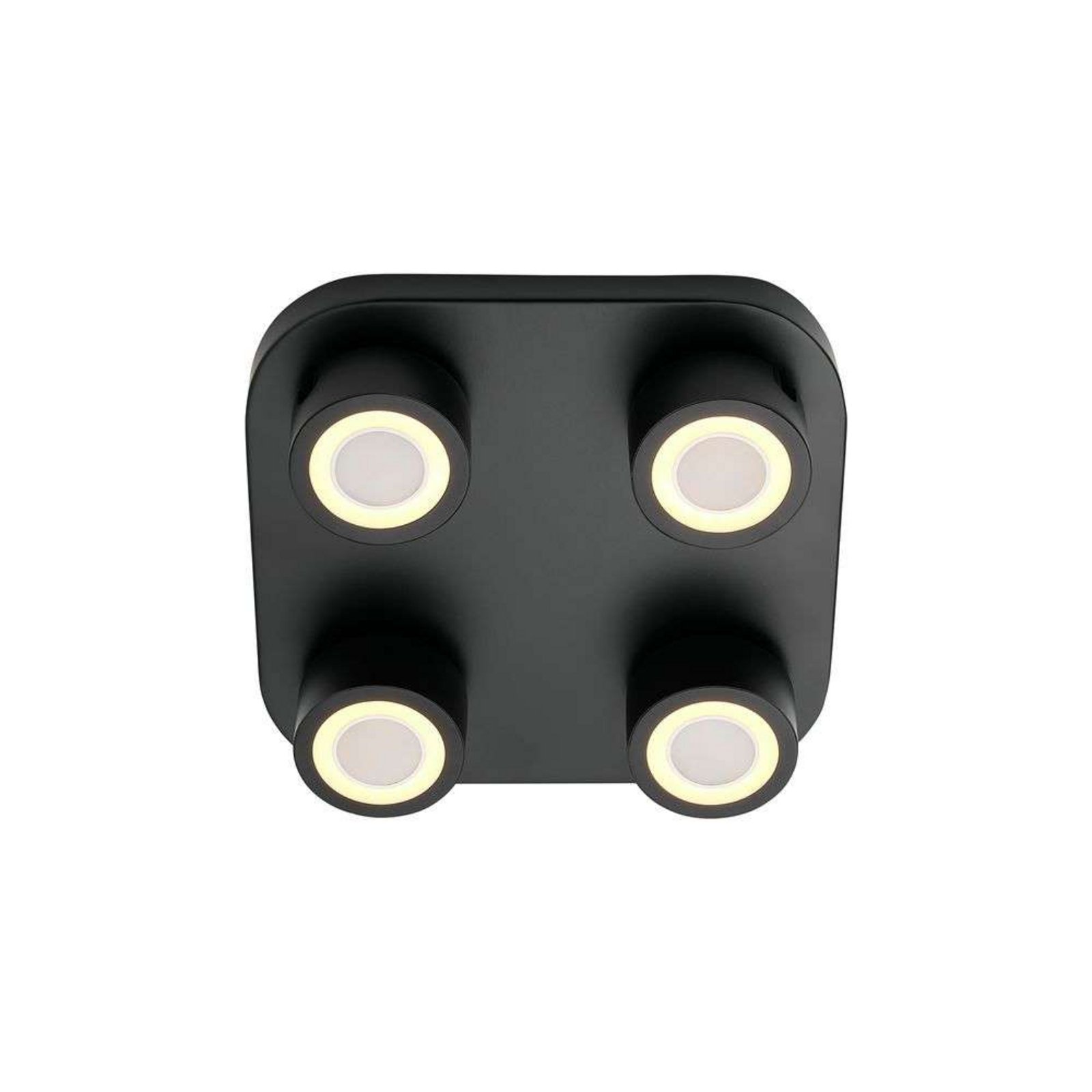 Clyde 4-Spot Plafonieră Black - Nordlux