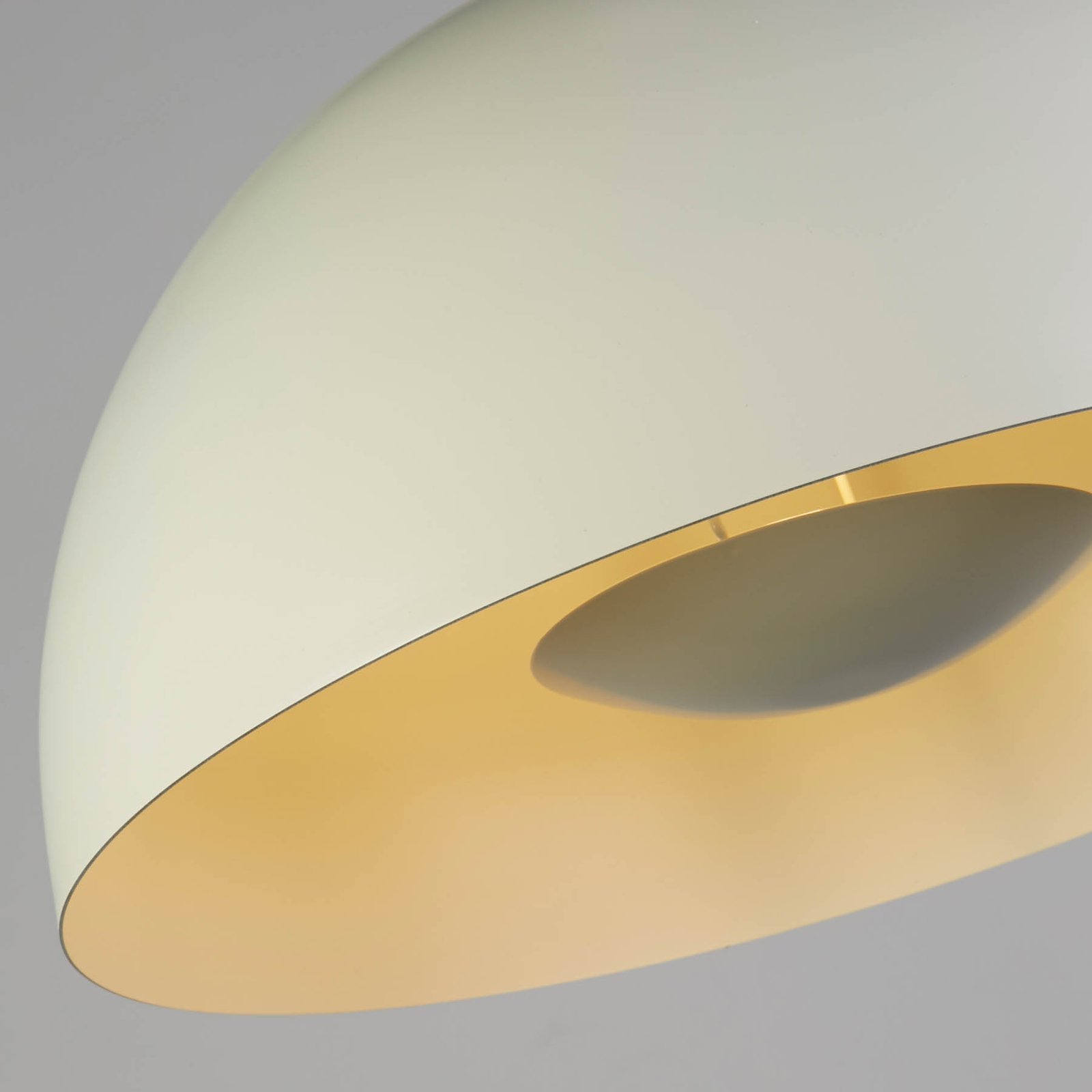 Mars hanging luminaire, cream, Ø 40 cm, steel