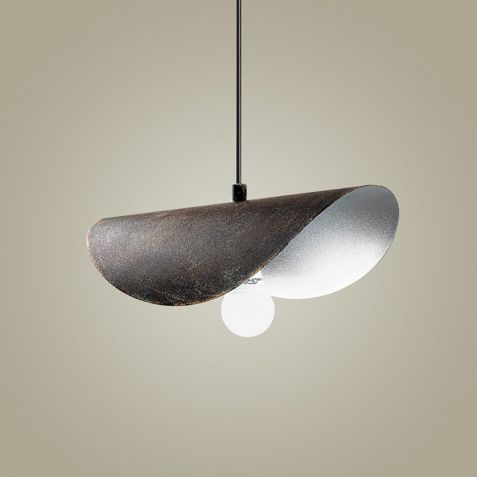 Eger pendant light, 3-bulb, black, metal, Ø 50 cm Eger pendant light, 3-bulb, black, metal, Ø 50 cm