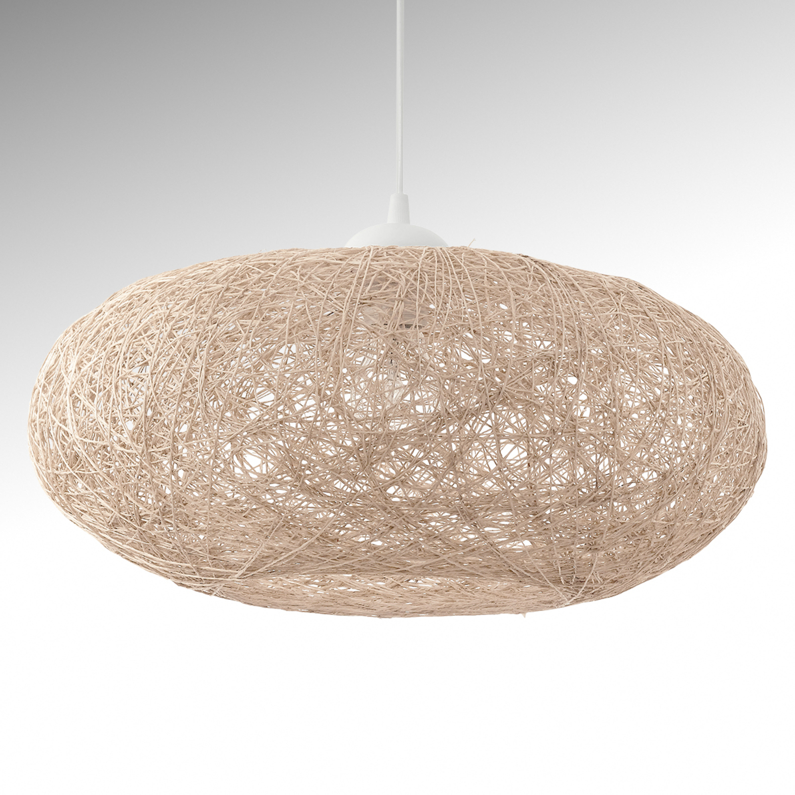 Fabric Campilo hanging light in beige