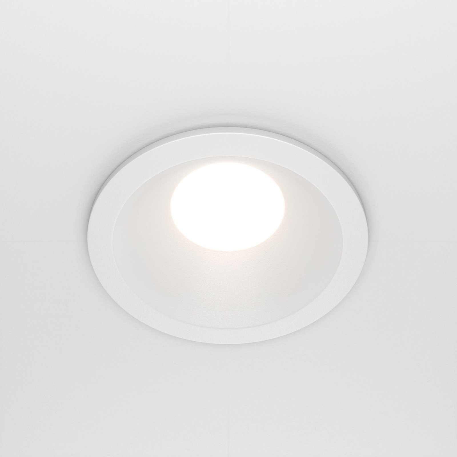 Maytoni plafond inbouwlamp Zoom wit Ø 8,5 cm aluminium IP65 GU10