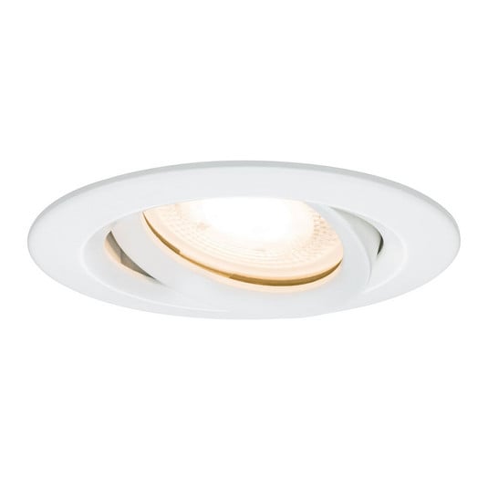 Paulmann 93981 Faretto Da Incasso LED Orientabile - Cromato, 6.8W, Set Completo Con Telaio Rotondo, Alluminio Satinato