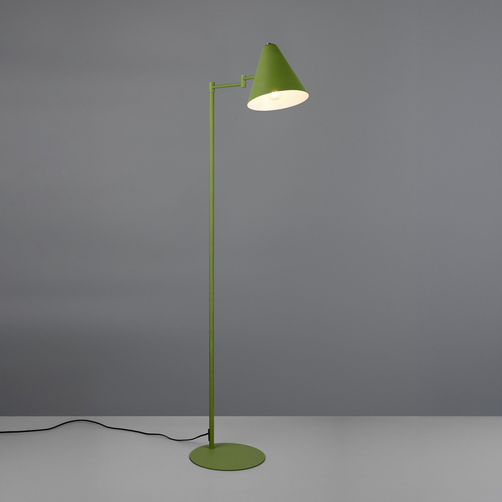 Vloerlamp Cosima, groen, hoogte 126 cm, metaal Vloerlamp Cosima, groen, hoogte 126 cm, metaal