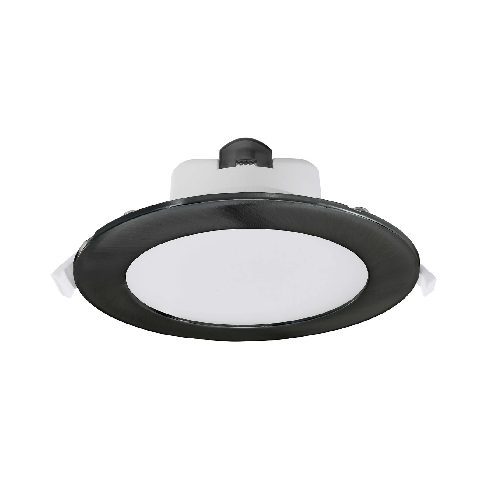 LED-Deckeneinbauleuchte Acrux, Ø 17 cm, schwarz, CCT