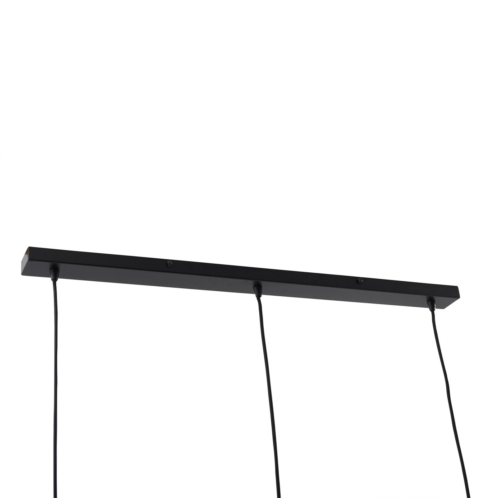 Lindby Danika pendant light, 105 cm long, black, metal