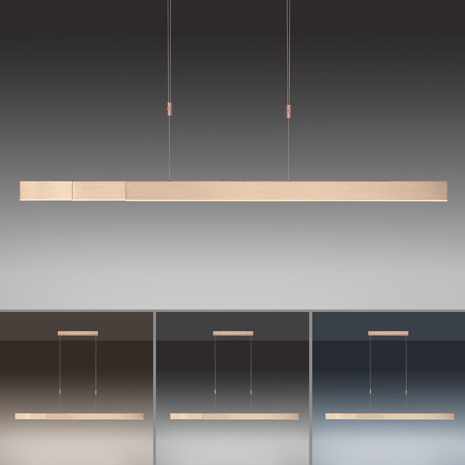 Moto LED-Hängeleuchte, imperial gold, dimmbar, CCT - PURE Moto LED-Hängeleuchte, imperial gold, dimmbar, CCT - PURE