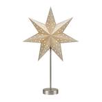 LED estrela padrão Mathilda dourada a pilhas