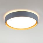 Emilia LED ceiling light, three-stage dimmable, grey