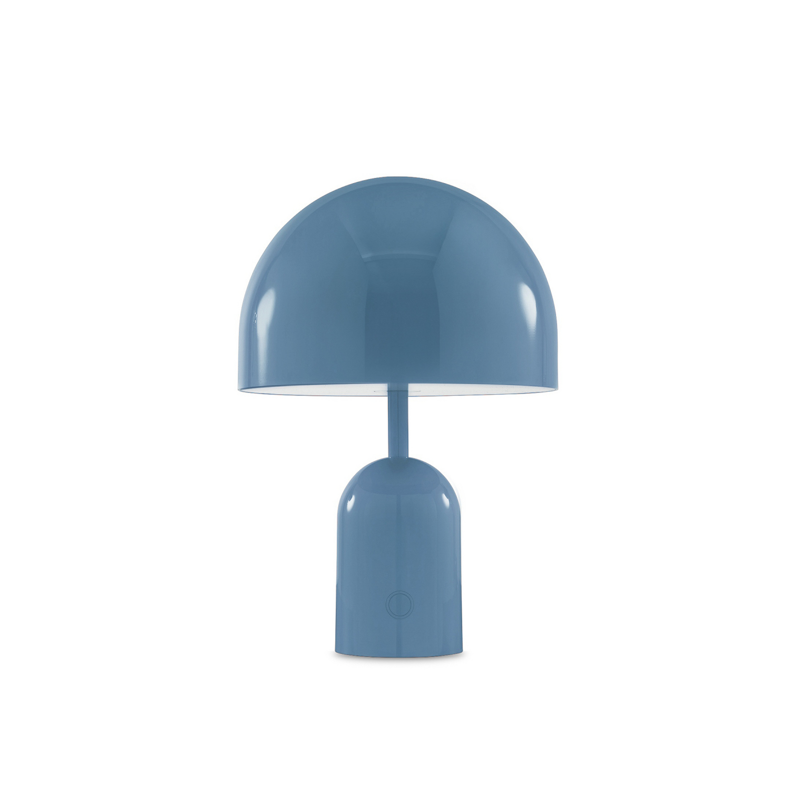Tom Dixon Akku-Tischlampe BELL PORTABLE, hellblau 28 cm IP44