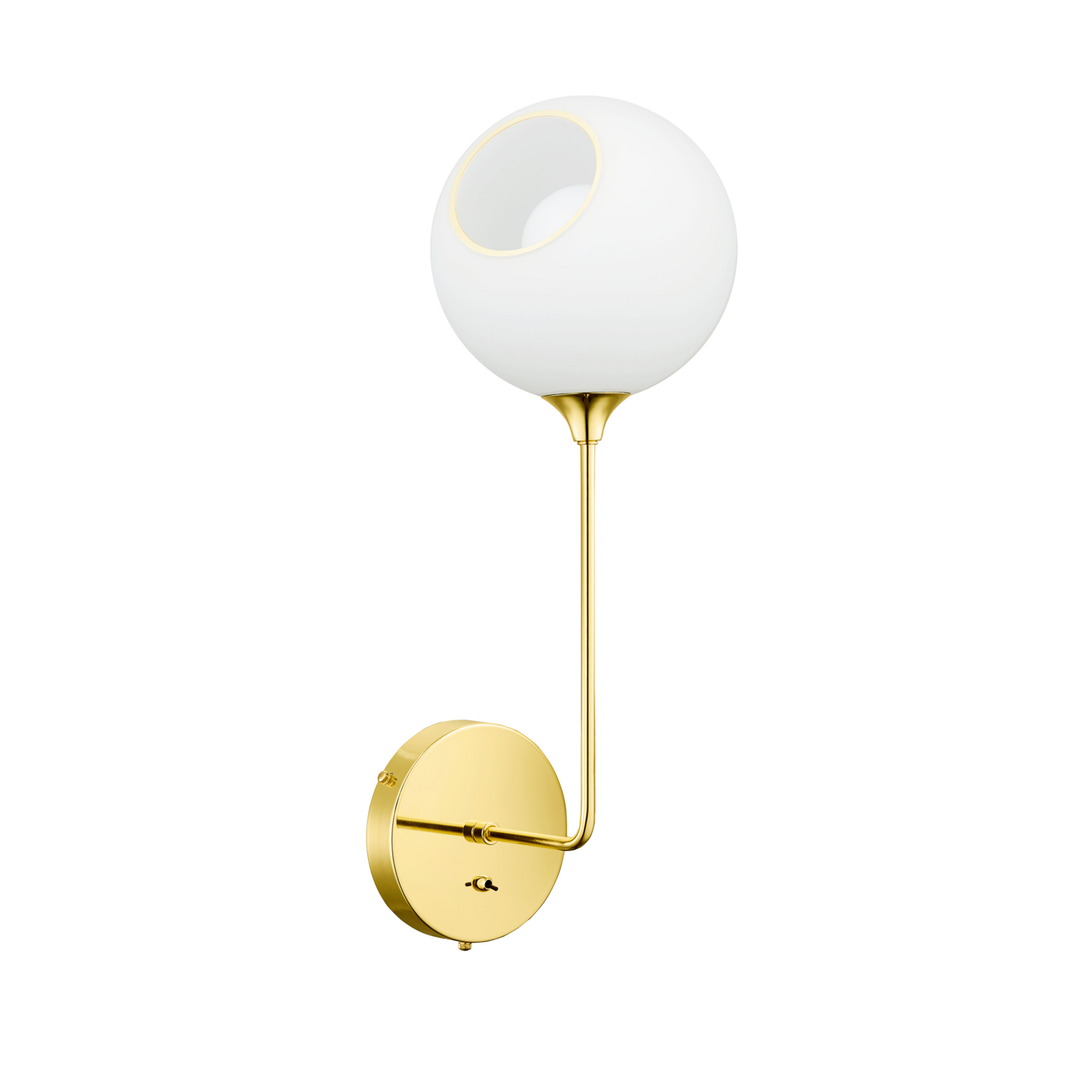Ballroom The Wall Wandleuchte 57 cm White Snow/Gold - Design By Us