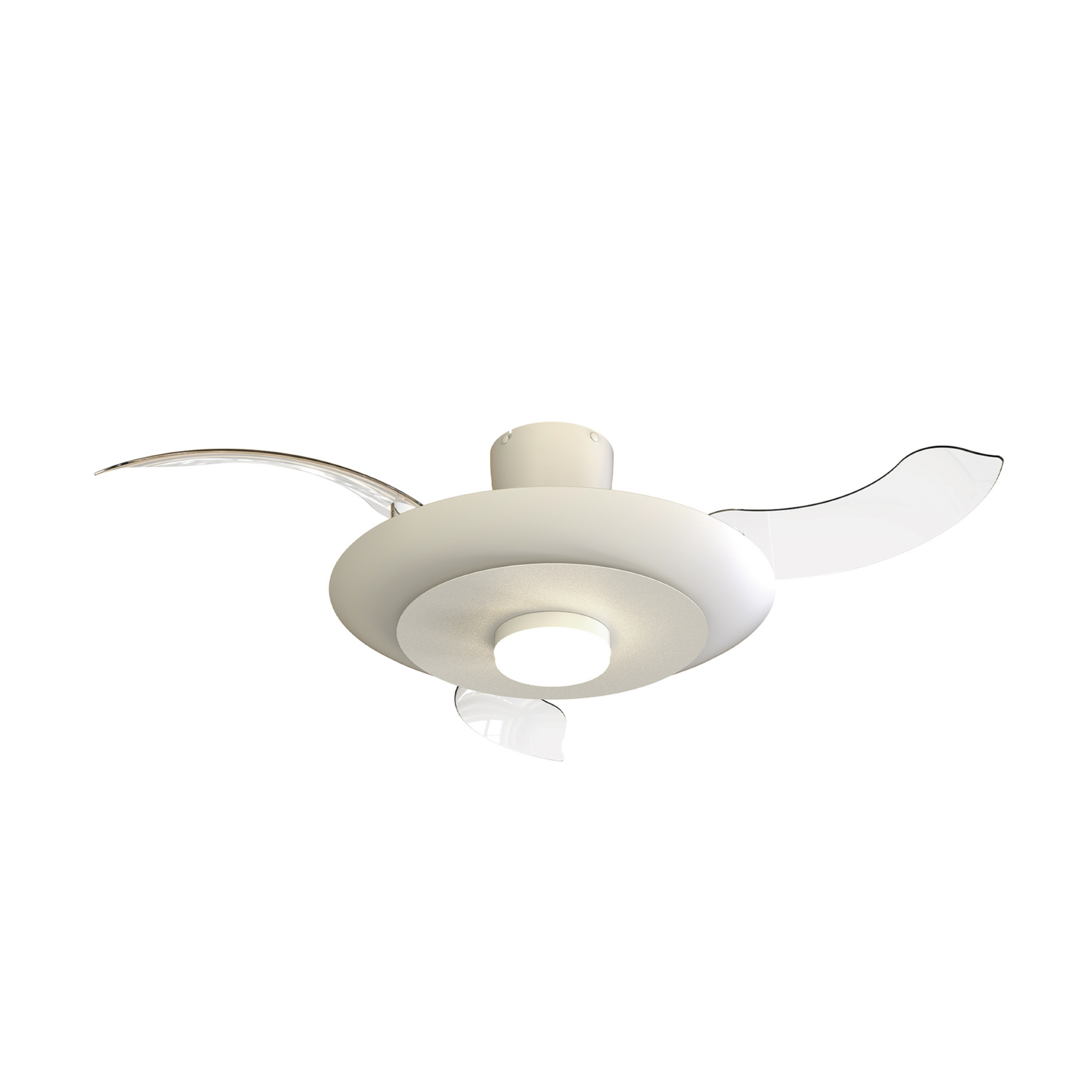 Ventilateur de plafond LED Kyoto blanc DC silencieux CCT 106 cm - Mantra