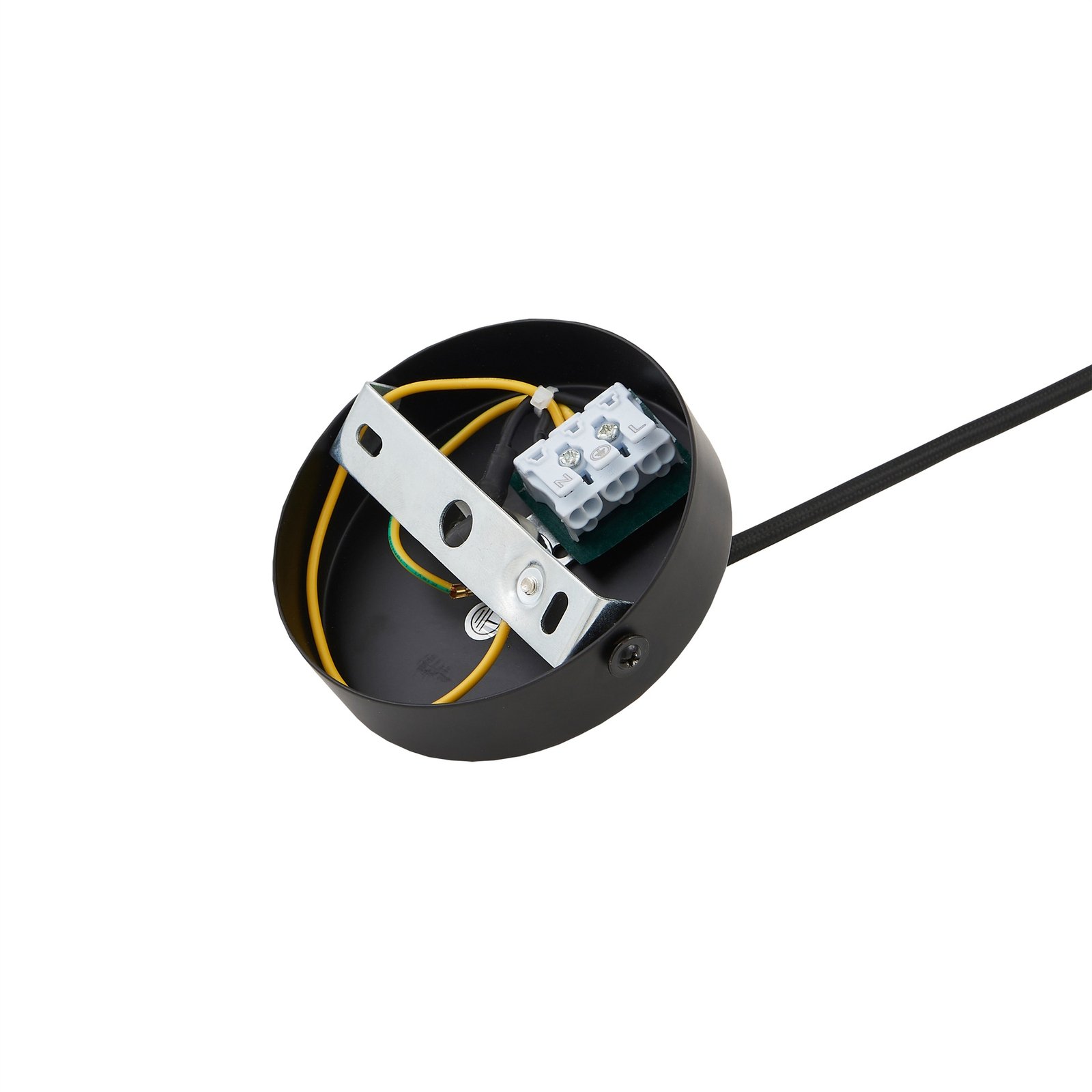 Clarine Hängeleuchte Ø 32 cm schwarz/weiß - Lindby Clarine Hängeleuchte Ø 32 cm schwarz/weiß - Lindby