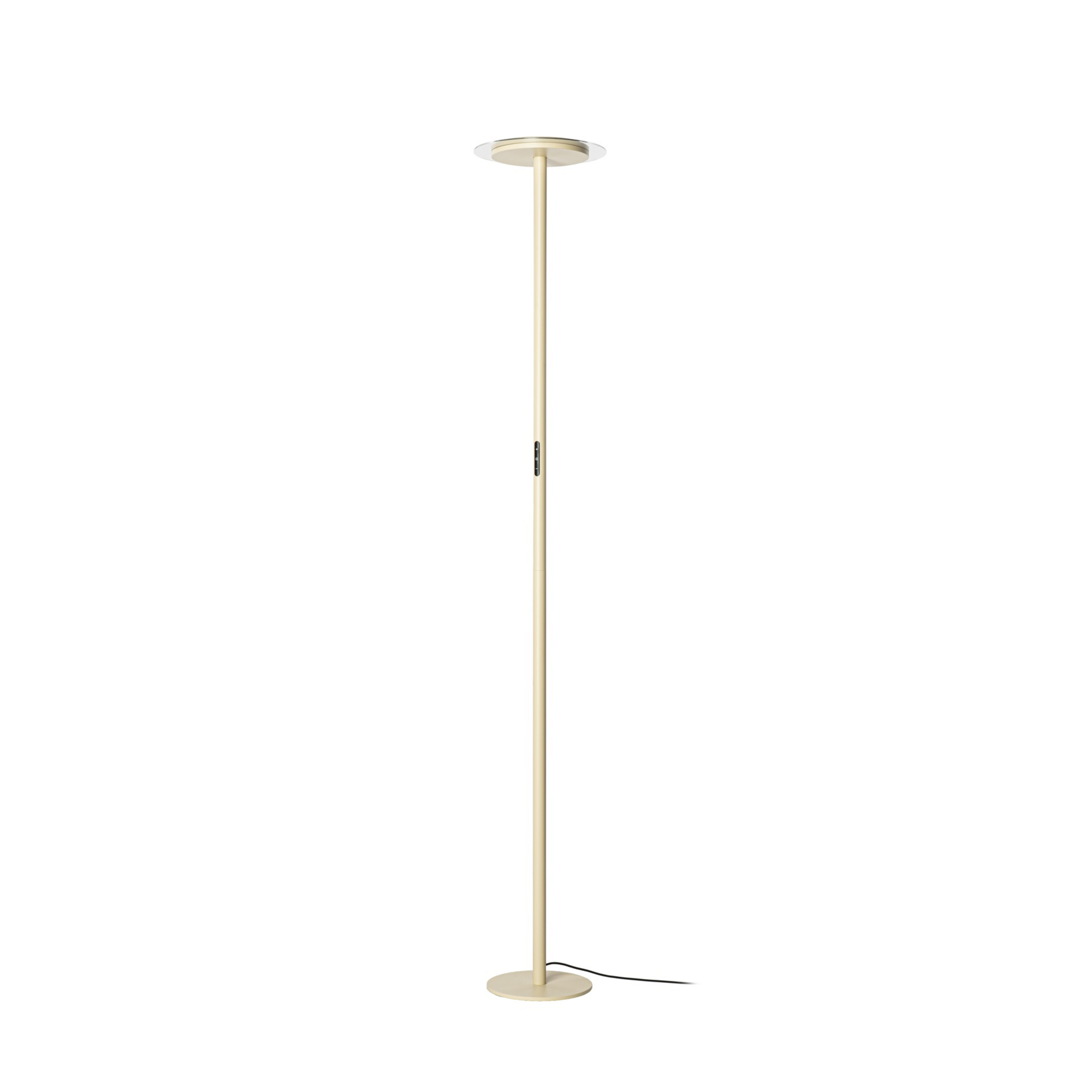 Lampadaire LED Frile, beige, à intensité variable, hauteur 190 cm, métal -