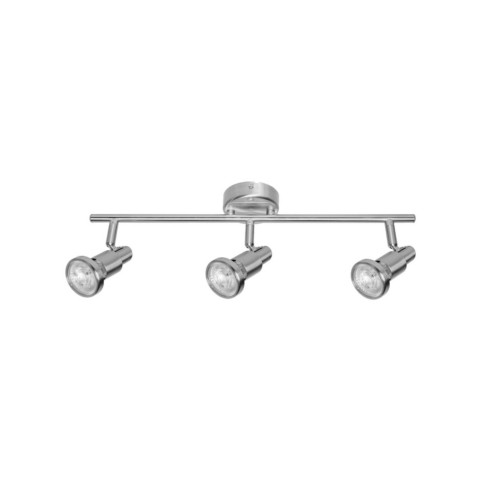 OSRAM Deckenstrahler, silber, Metall 3-flg. GU10-LED 2.700 K
