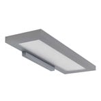 LED-Wandleuchte CWP titansilber Scheibe opal