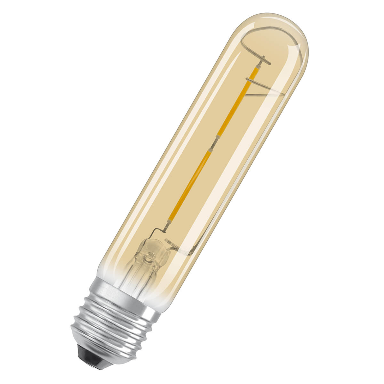 LED-rørlampe Gold E27 2,5 W, varmhvit, 200 lumen