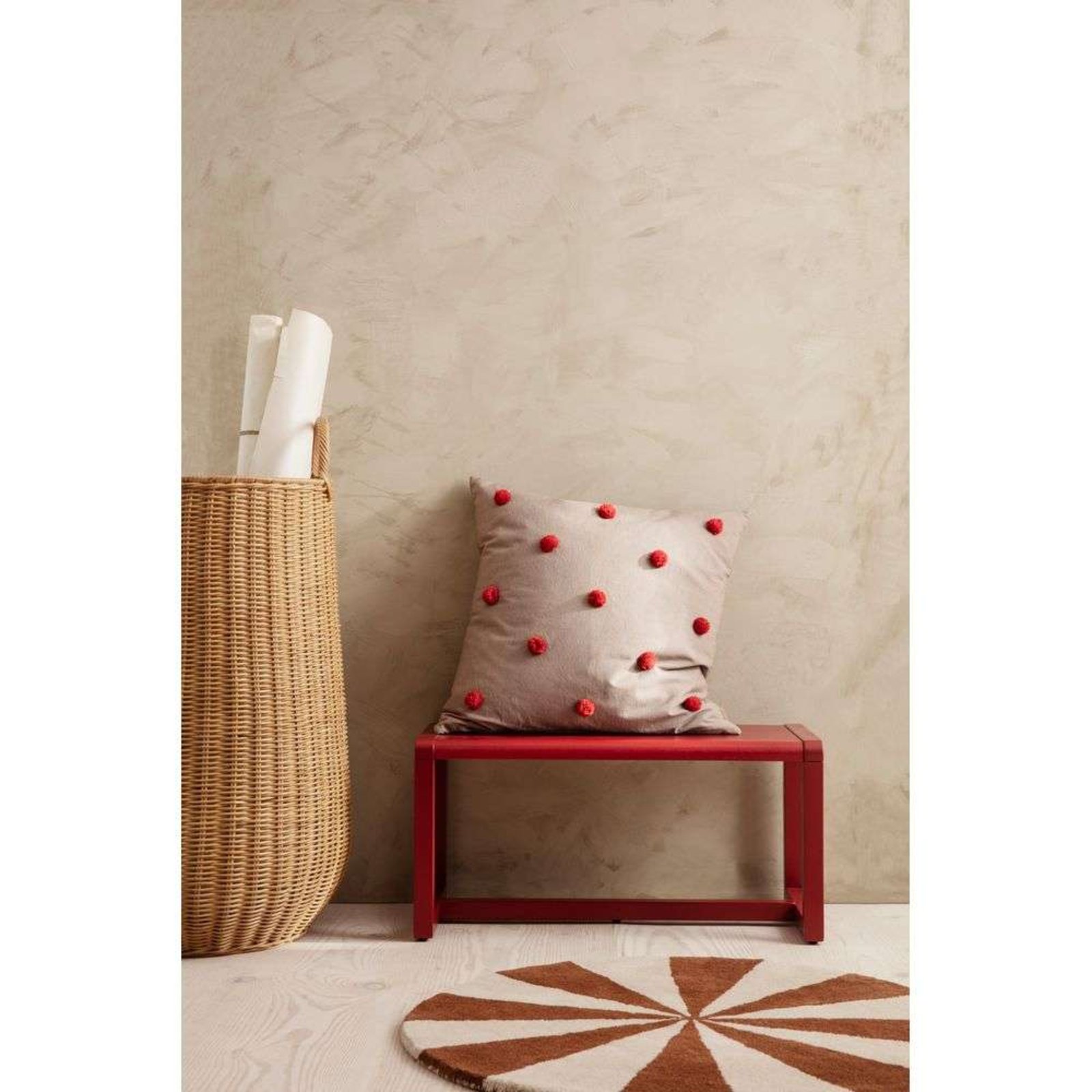 Little Architect Bench Poppy Red - ferm LIVING