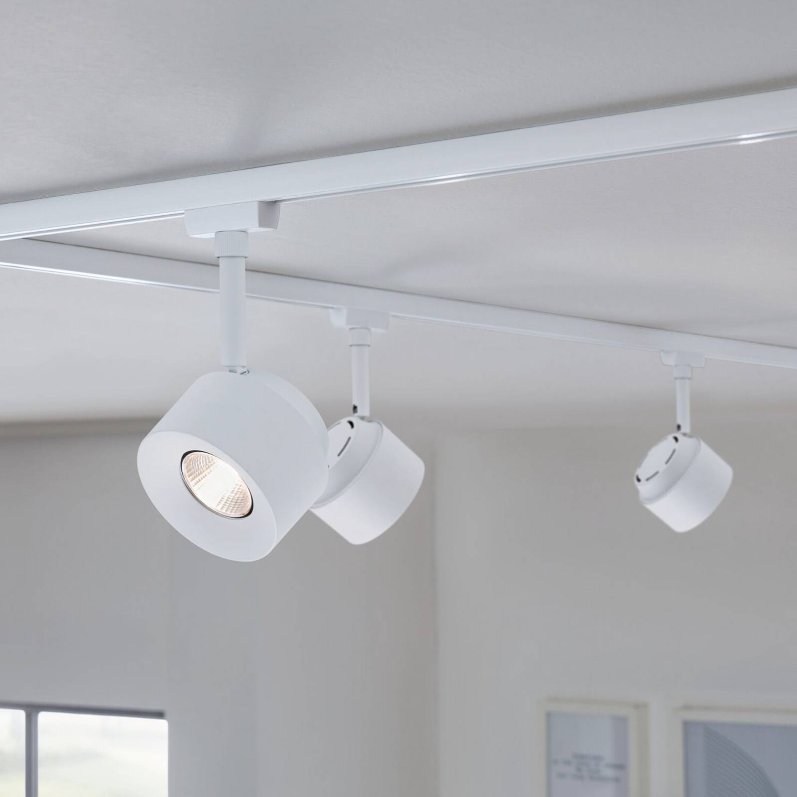 Spot LED Paulmann URail Pane, blanc signal, 4000K, à intensité variable