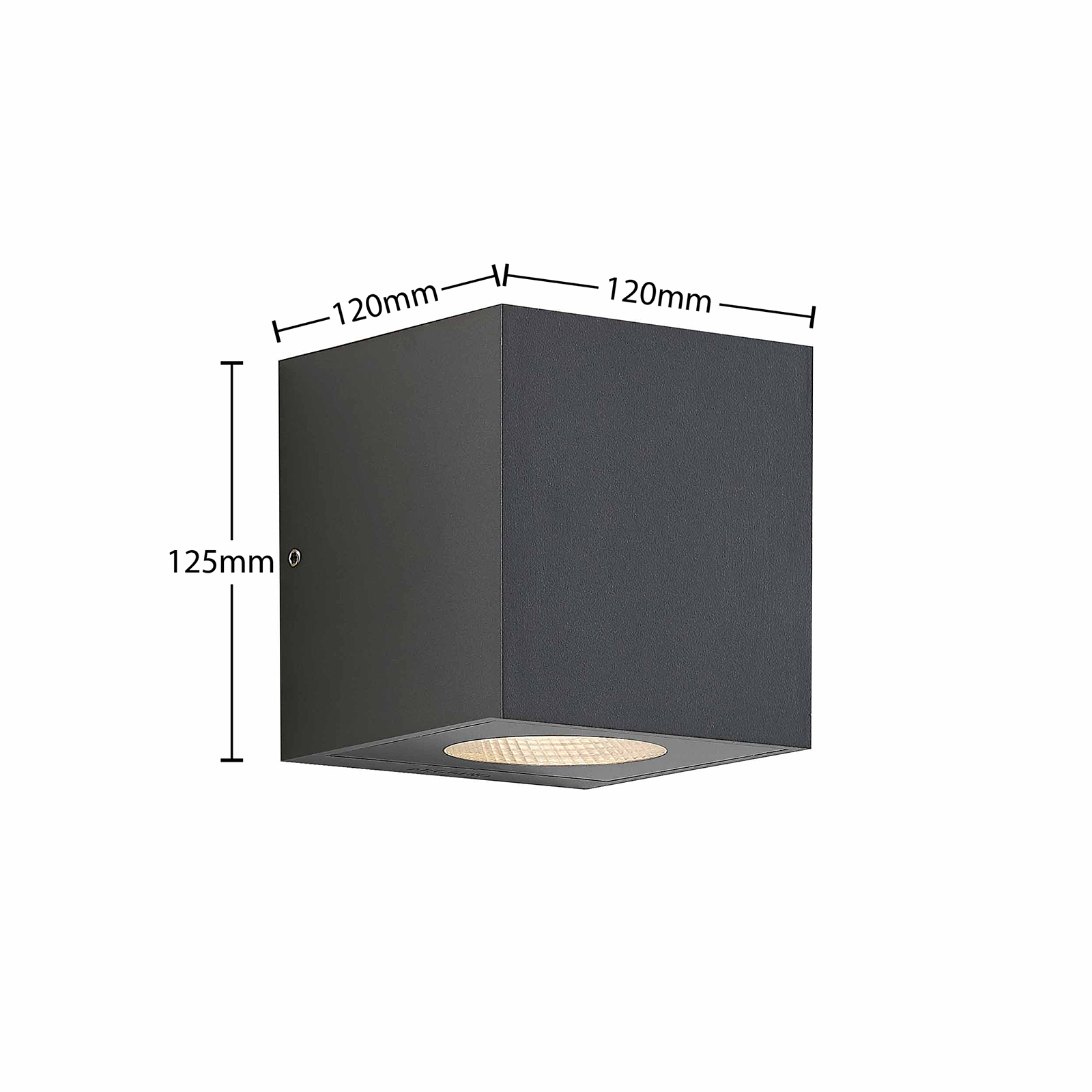 Arcchio Tassnim LED φωτιστικό τοίχου εξωτερικού χώρου γκρι 2-φωτο.