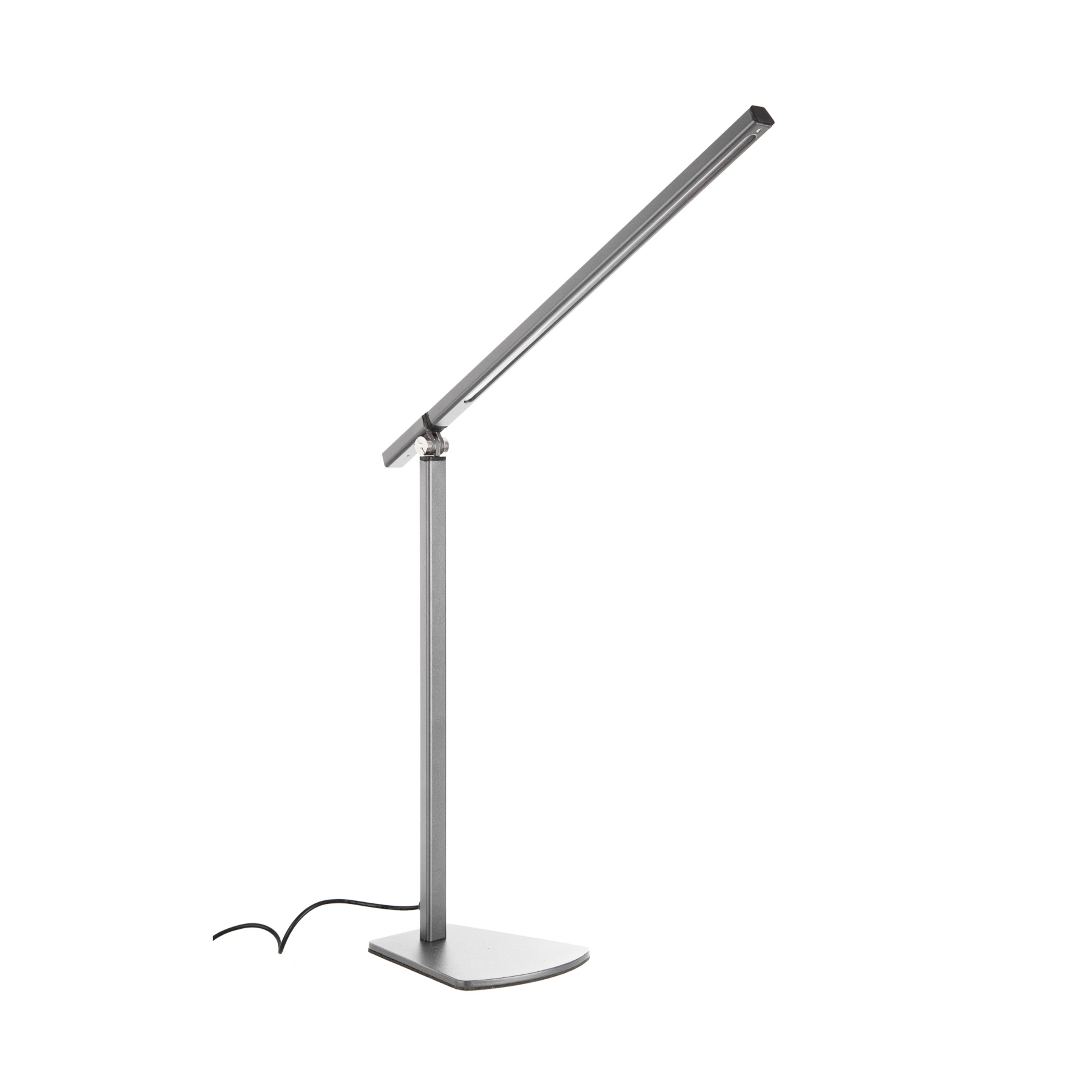 Lámpara de mesa LED Marek, atenuable, plata