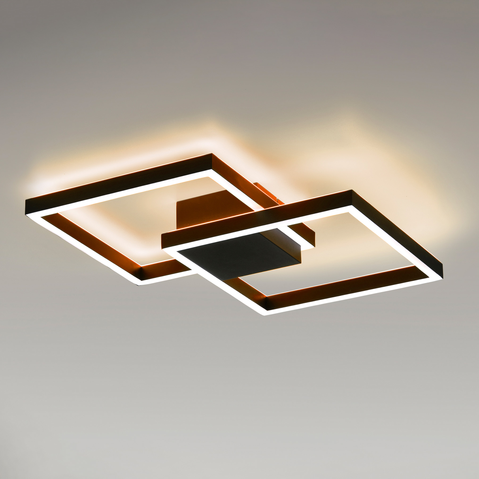 Paul Neuhaus Q-MARKO plafón LED, 2 luces, angular