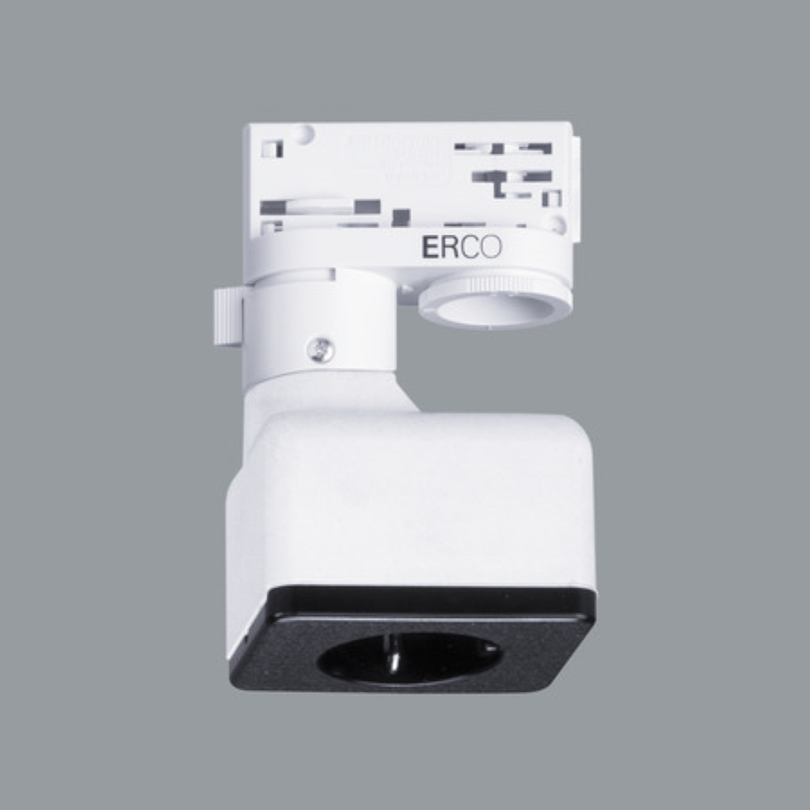 ERCO 3-Phasen-Adapter mit Schuko-Dose, weiß