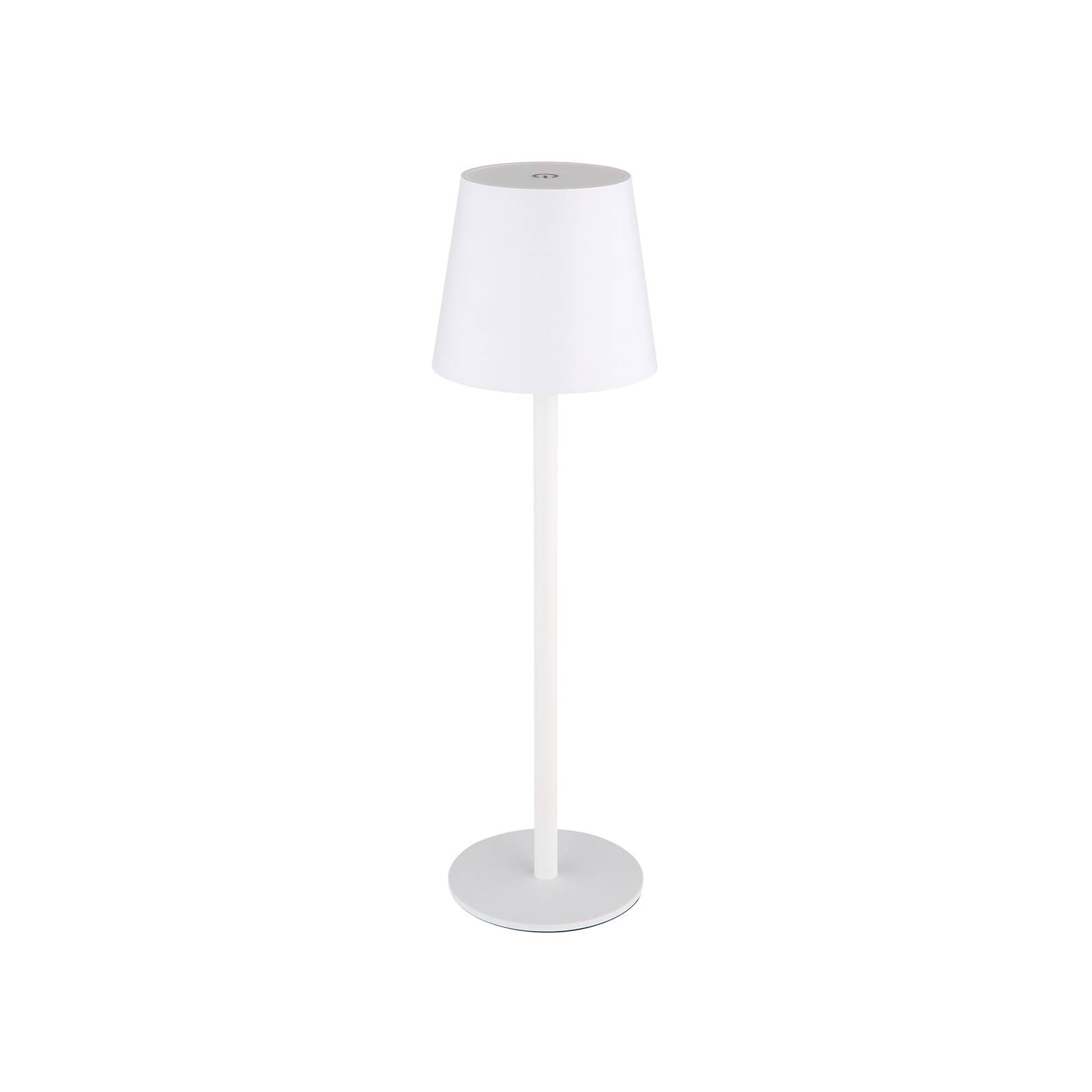 LED-Akku-Tischlampe Vannie, weiß, Höhe 36 cm, IP44