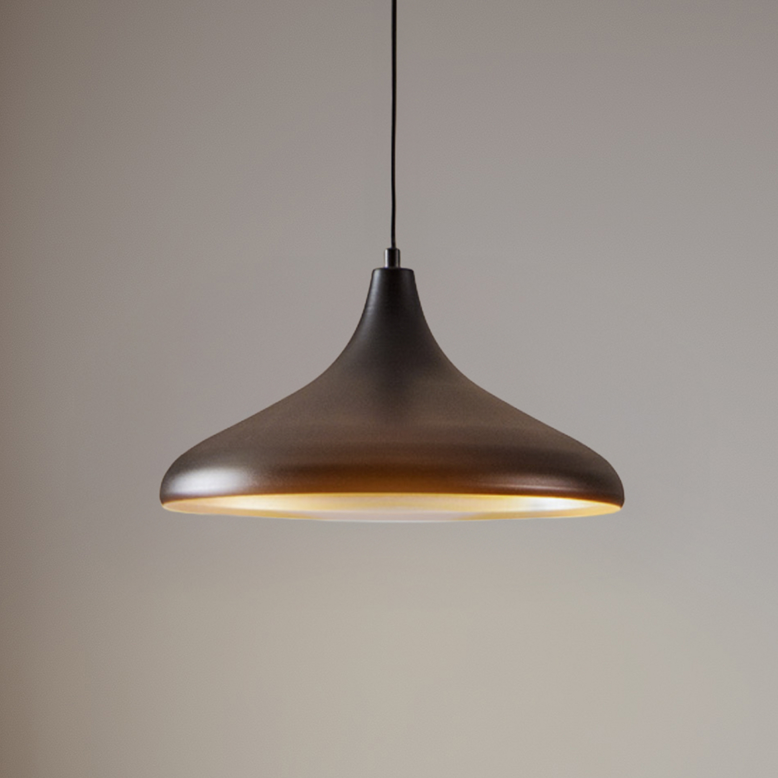 Hengelampe AV-4106-M8-BSY-36 Svart/Gull Ø 36cm