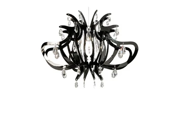 Lillibet Candeeiro Suspenso Black/Transparent - SLAMP