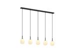 Etiena 5 Lustră Pendul Opal/Black - Lindby