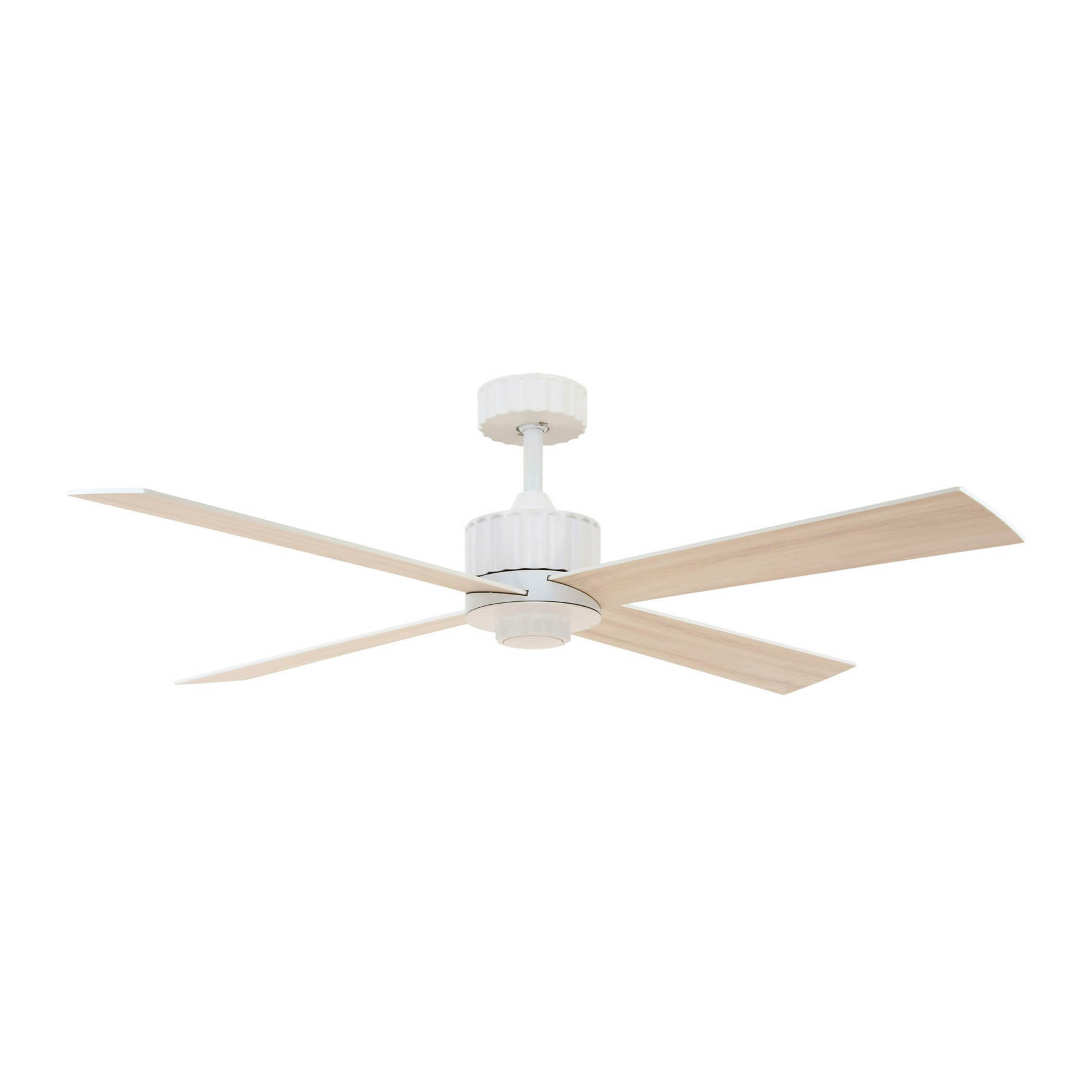 Newport Deckenventilator mit Licht weiß/eiche leise - Beacon