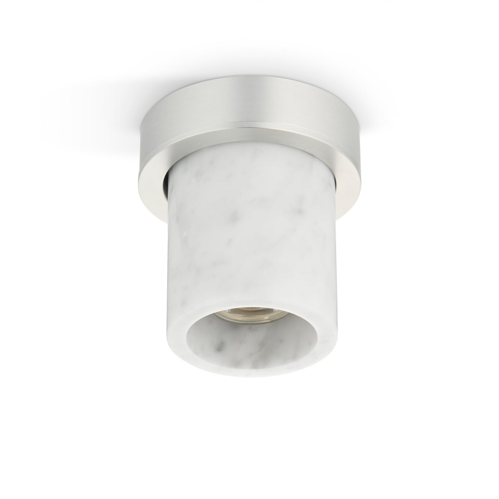 Lampa sufitowa Miss Marble, Carrara/srebrna, GU10 MR11 Lampa sufitowa Miss Marble, Carrara/srebrna, GU10 MR11