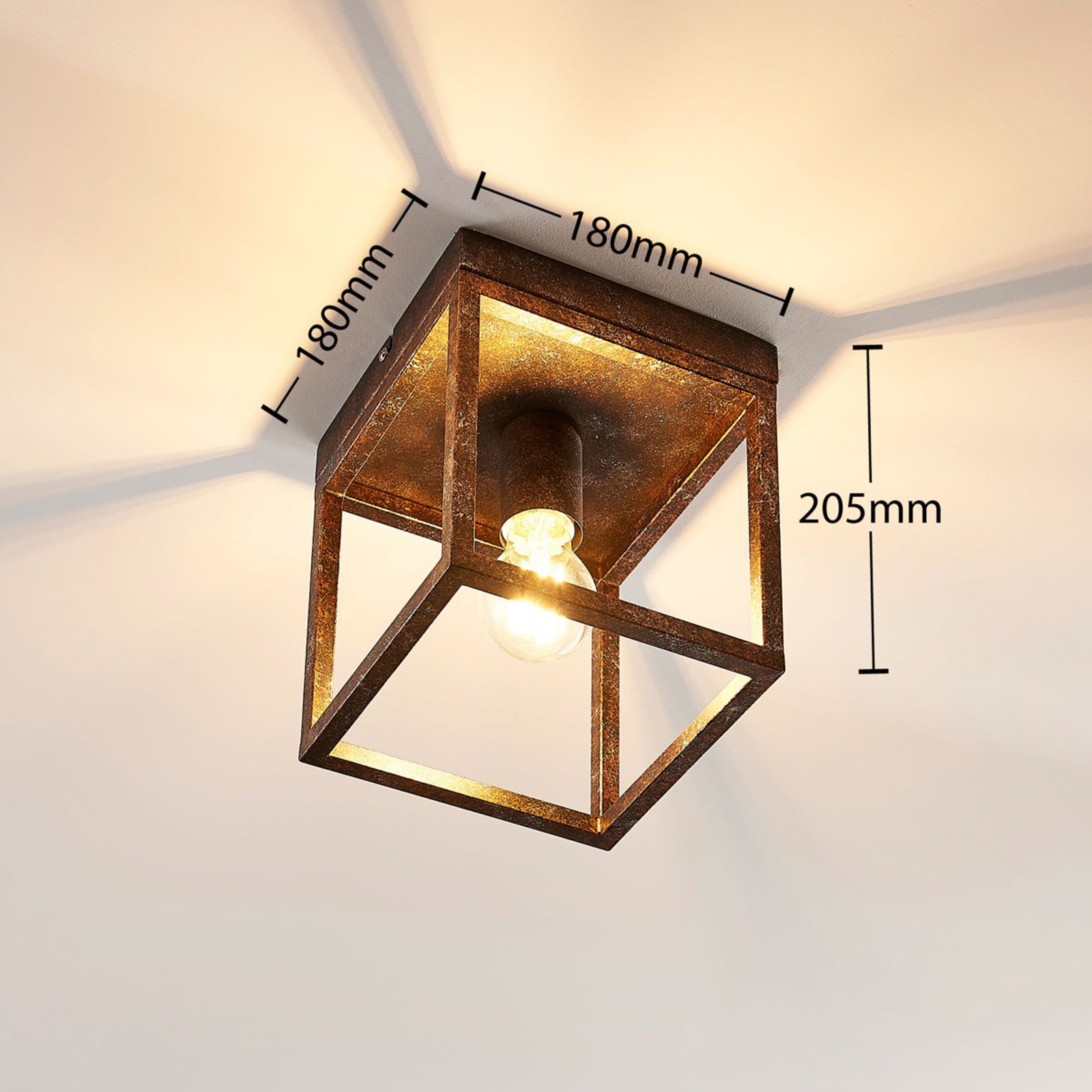 Emin Stropna lampa hrđati - Lindby