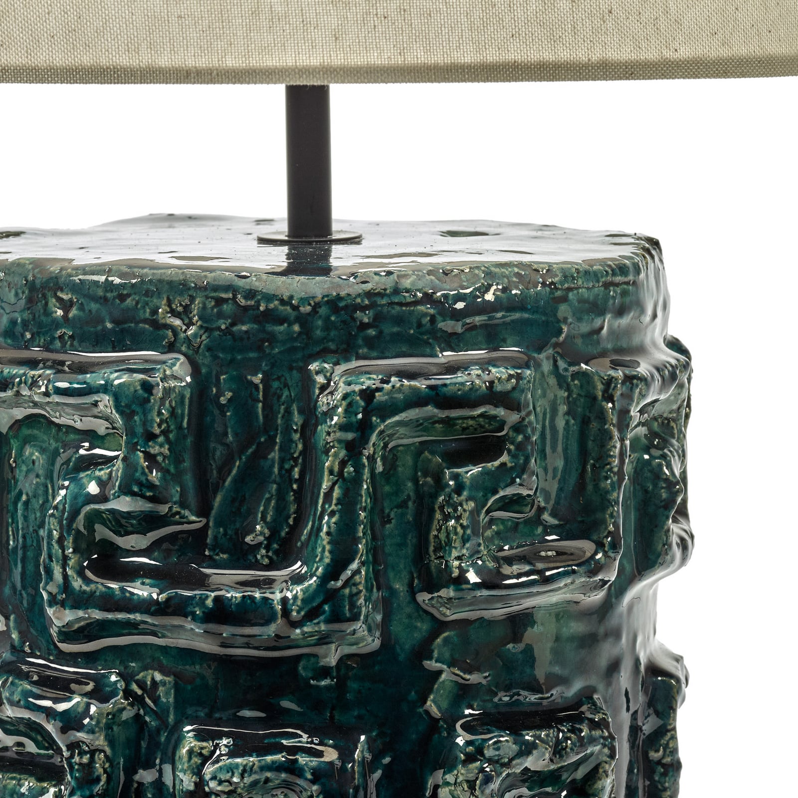 02 BLUE GREEN LOOK AT ME gulvlampe, keramik, tekstil, højde 100 cm – Serax